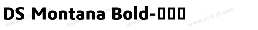 DS Montana Bold字体转换